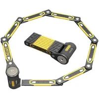 Onguard Heavy Duty Link Plate Lock K9 bicycle lock folding 8114 100cm 5 keys with code (ONG-8114)
