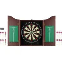 Atom Dartscheiben-Schrankset mit offizieller Sisalscheibe und Darts