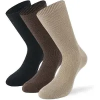 Lenz No Pressure Half Socks 3 Pairs Beige EU 43-46 Mann