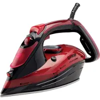 Gorenje SIH2800BF, Trocken- & Dampfbügeleisen, Keramik-Bügelsohle, 2,5 m, 100 g/min, Schwarz, Rot, 35 g/min