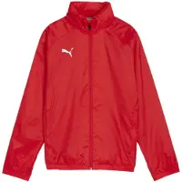 Puma teamGOAL Allwetterjacke Kids Rot Weiss F01 || Größe 128