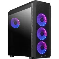 Chieftec SCORPION 4, Tower, PC, Schwarz, ATX, micro ATX, Mini-ITX, SPCC, Gehärtetes Glas, Gaming