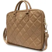 GUESS PU Grained 4G Metal Logo Computer Bag 15/16 - brown