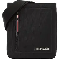 Tommy Hilfiger Schwarze Polyurethan Herren Umhängetasche