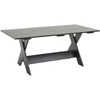 HAY - Crate Dining Table, L 180 cm, black