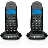 Motorola 107c1002cb+ Duo Schnurloses Festnetztelefon