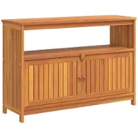 vidaXL Garten-Konsolentisch 110x35x75 cm Massivholz Akazie