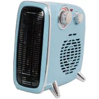 Eurom B-4 1800, Elektrischer Raumheizlüfter, Keramik, 1,4 m, Drinnen, Flur, Blau