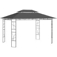 The Living Store Pavillon 4x3x2,7 m Anthrazit 160 g/m²