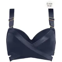 Marlies Dekkers Cache Coeur Steel Grey Plunge Balcony Bikini Top Größe: 70D | Bikinis Outlet | Damen | Grau