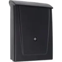Profirst Mail PM 780 Kunststoff Briefkasten Schwarz