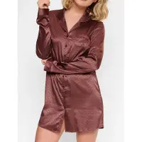 Lingadore Night Nachtkleid Brown Dots | Grösse: XS | Farbe: Braun