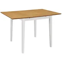 vidaXL Esstisch Ausziehbar Weiß (80-120)x80x74 cm MDF
