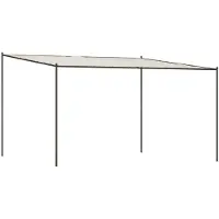 vidaXL Pavillon Weiß 4x4 m 180 g/m² Stoff und Stahl