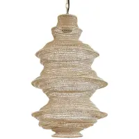 Light & Living - Hängeleuchte Nakisha - Braun - Ø31cm Hängelampe - Esstischlampe - Wohnzimmerlampe - Schlafzimmerlampe - Wohnzimmer