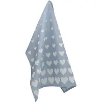 Bunzlau Castle Geschirrtuch Heart Grey Blue