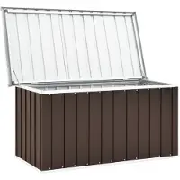 The Living Store Gartenbox Braun 129 x 67 x 65 cm