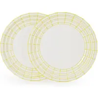 Pols Potten Teller Digi Yellow L (2er-Set)