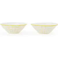 Pols Potten Schüsseln Digi Yellow S (2er-Set)