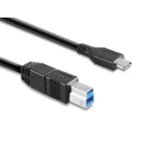 Hamlet XCTC-U3B100, 1 m, USB C, USB B, USB 3.2 Gen 2 (3.1 Gen 2), 5 Gbit/s, Schwarz