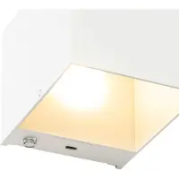 QAZQA Wandleuchte weiß inkl. LED und Touchdimmer wiederaufladbar - Joris