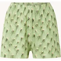 Snurk Pyjama Hose Shorts Cozy Damen Cactus Green-XS