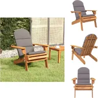 vidaXL Adirondack-Gartenstuhl mit Kissen Massivholz Akazie