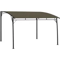 The Living Store Garten-Sonnenschutz 3x3x2,55 m Taupe