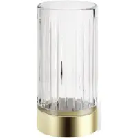 DECOR WALTHER Becher Century Standmodel Kristall Cutting Gold Matt