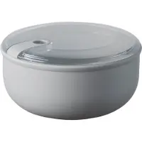 Omada Brotdose Pull Box Rund Grau 1,8L