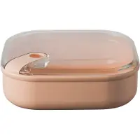 Omada Brotdose Pull Box Quadratisch Niedrig Pink 1L