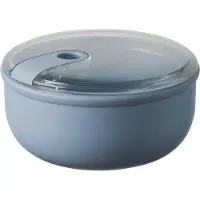 Omada Brotdose Pull Box Rund Blau 750 ml