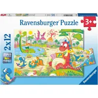 Ravensburger Puzzle Dinosaurier 2x12 Teile