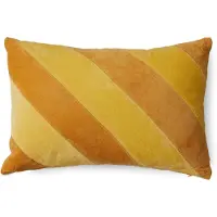 HK Living - Striped Samt-Kissen, 60 x 40 cm, april