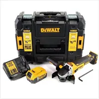 DeWalt DCG 405 P1 Akku Winkelschleifer 18V 125mm Brushless + 1x Akku 5,0Ah + Ladegerät + TSTAK
