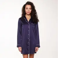 Lingadore Night Nachtkleid Blue Ribbon | Grösse: 3XL | Farbe: Navy-Blau