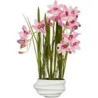 Mica Decorations Cymbidium Kunstpflanze aus Polyester von Mica Decorations - Dekorative Pflanze