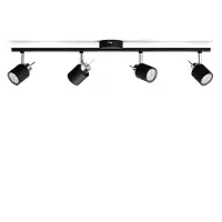 Philips Meranti Decken-/Wandspot, 4x, Strahler Oberflächenbeleuchtung, GU10, 4 Glühbirne(n), LED, 220-240 V, Schwarz