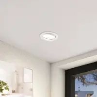 Arcchio LED-Einbaulampe Katerin, weiß, schwenkbar, 3er-Set Katerin , dimmbar, weiß / opal, für Badezimmer, Kunststoff, Modern