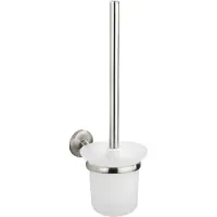 Wenko WC-Garnitur Cuba Matt, WC-Bürstenhalter aus rostfreiem Zinkdruckguss Wenko Matt