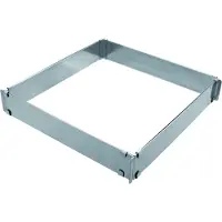 Schneider Backrahmen, rechteckig, Backring aus 1,2 mm starkem Edelstahl, verstellbar, Maße: 300 x 300 mm - 570 x 560 mm