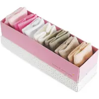 Doudou et Compagnie Babysocken taupe, rosa 0-6M (MQ3) **