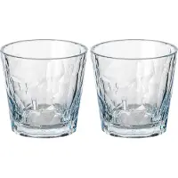 Koziol Glas "Superglas CLUB No. 22", (Set, 2 tlg.), spülmaschinengeeignet, melaminfrei, 250 ml, 2-teilig