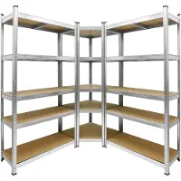 ECD-Germany | Set mit 3 Wandregalen Egon cm | NADUVI