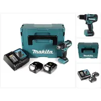 Makita DDF 485 RMJ Akku Bohrschrauber 18V 50Nm im Makpac + 2x 4,0 Ah Akku + Ladegerät