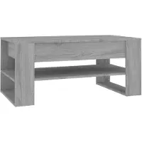 vidaXL Couchtisch Grau Sonoma 102x55x45 cm Holzwerkstoff