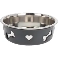 Dogs Collection Trink- und Futternapf Herz aus Edelstahl