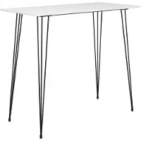 vidaXL Bartisch Weiß 120x60x105 cm