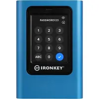 Kingston IronKey Vault Privacy 80 - SSD - verschlüsselt - 7.68 TB - extern (tragbar) - USB 3.2 Gen 1 (USB-C Steckverbinder) - FIPS 197, 256-bit AES-XTS - TAA-konform