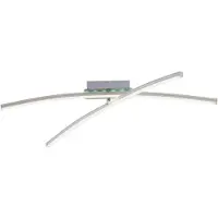 JUST LIGHT LED Deckenleuchte ALINA CCT RGB Frontlight 2700-5000 Kelvin Backlight RGB dimmbar silber Wohnräume, z.B. Wohnzimmer, Esszimmer, Schlafzimmer, Kinderzimmer, Flur, Arbeitszimmer